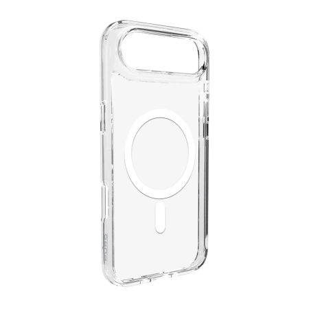 Puro Lite Mag TPU+PC Hülle kompatibel mit MagSafe für iPhone 17 Air - Transparent mit weißem Ring
