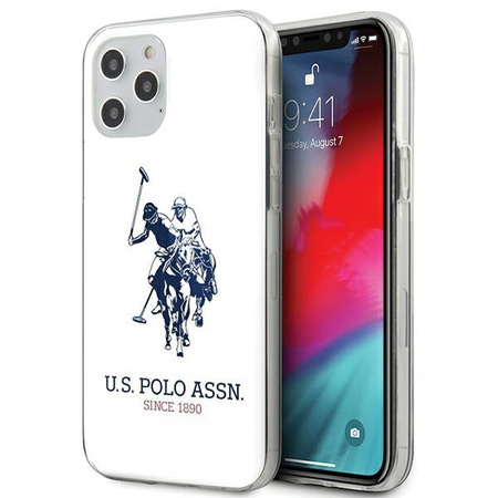 US Polo USHCP12MTPUHRWH iPhone 12 Pro / iPhone 12 biały/white Shiny Big Logo