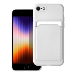 Futerał CARD CASE do IPHONE 7 / 8 / SE 2020 / SE 2022 biały