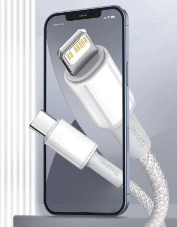 Baseus kabel USB Typ C - Lightning szybkie ładowanie Power Delivery 20 W 2 m czarny (CATLGD-A01)