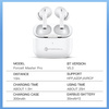 FORCELL F-AUDIO słuchawki bezprzewodowe / bluetooth stereo TWS Master PRO białe