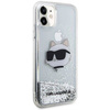 Karl Lagerfeld KLHCN61LNCHCS iPhone 11/ XR silver/silver hardcase Glitter Choupette Head