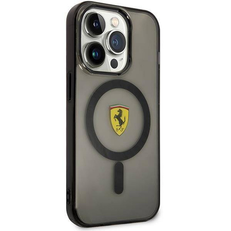 Ferrari FEHMP14XURKK iPhone 14 Pro Max 6.7" black/black hardcase Translucent Magsafe