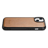 iCarer Leather Oil Wax case covered with natural leather for iPhone 14 (MagSafe compatible) braun (WMI14220717-TN)