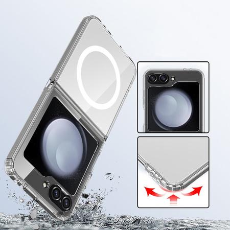 TECH-PROTECT FLEXAIR HYBRID MAGSAFE GALAXY Z FLIP 6 / 7 FE CLEAR