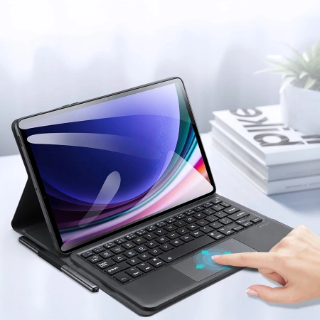 Dux Ducis Bluetooth-Tastaturhülle (TK-Serie) für Samsung Tab S9 – Schwarz