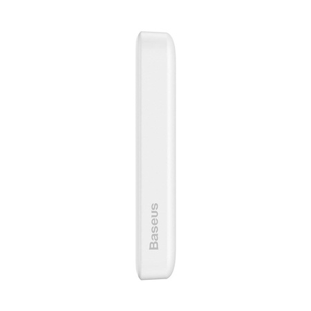 Baseus Magnetic Mini Power Bank with MagSafe 15W / PD Quick Charge QC 20W 10000mAh White (Overseas Edition) + Xiaobai Series USB-C Cable - USB-C 60W 3A 0.5m White