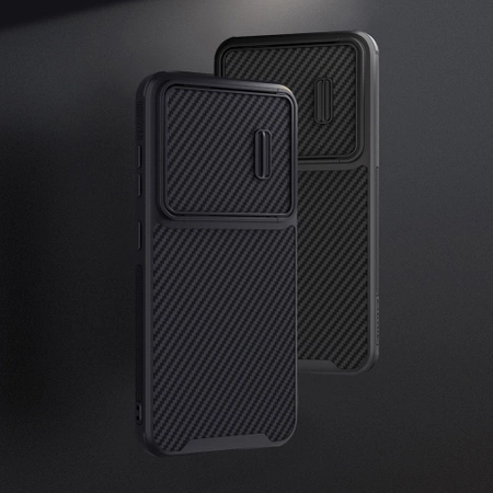 Nillkin Synthetic Fiber S Case for Samsung Galaxy S23+, camera cover, black
