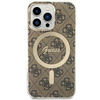 Guess GUHMP13LH4STW iPhone 13 Pro / 13 6.1" Braun/Braun Hardcase 4G MagSafe