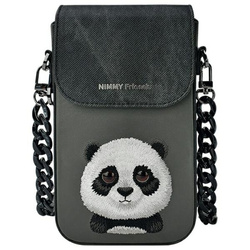Nimmy torebka na telefon czarny/black Big Eyed Pet 2.0 Panda