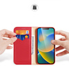 Dux Ducis Hivo echt Leder booktype case schutzhülle aufklappbare hülle für iPhone 14 Plus rot