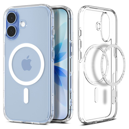 SPIGEN futerał ULTRA HYBRID MAG kompatybilny z MagSafe do IPHONE 17 clear white