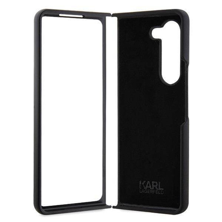 Etui Karl Lagerfeld Silicone Ikonik do Samsung Galaxy Z Fold 5 - czarne