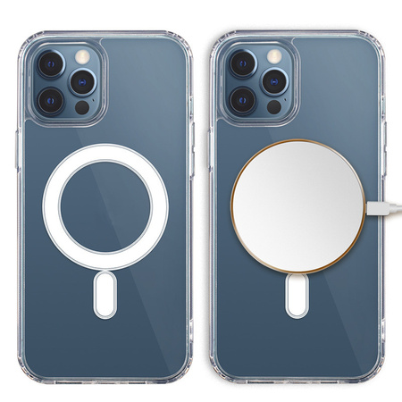 Nakładka Anti Shock 1,5 mm Mag do iPhone 13 Pro Max 6,7" transparentna big hole
