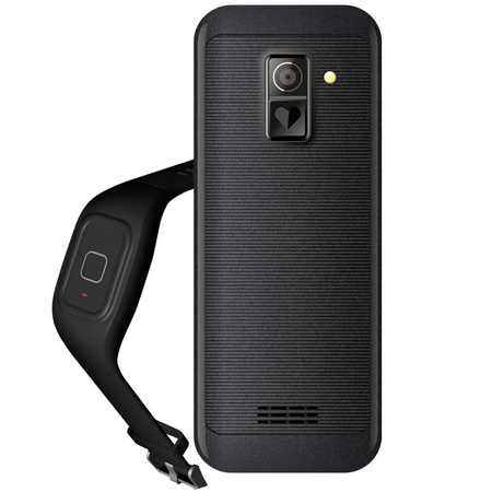 Telefon - MAXCOM MM 735 + opaska SOS CZARNY