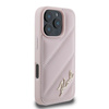 Karl Lagerfeld KLHCP16LPQDSMGP iPhone 16 Pro 6.3" różowy/pink hardcase Quilted Signature