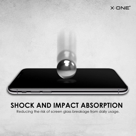 Szkło hartowane X-ONE Full Cover Extra Strong Matowe - do iPhone 12 mini (full glue) czarny