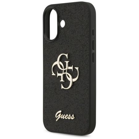 Guess Fixed Glitter Big 4G case for iPhone 17 - black