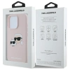 Karl Lagerfeld Silicone Case Heads Print MagSafe for iPhone 16 Pro Max - Pink