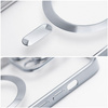 Futerał Electro Mag Cover kompatybilny z MagSafe do IPHONE 15 PLUS srebrny