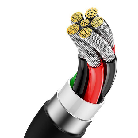 BASEUS kabel USB A do Typ C PD 100W 1m czarny P10320102114-00