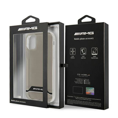 Case IPHONE 11 Mercedes AMG Hardcase Electroplate Black&White (AMHCN61TCBW) transparent