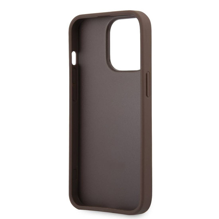Oryginalne Etui IPHONE 13 PRO MAX 6,7" Guess Hardcase 4G Big Metal Logo GUHCP13X4GMGBR brązowe