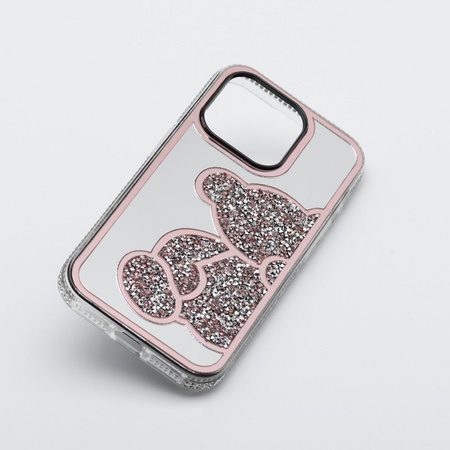 Futerał TEDDY BEAR do IPHONE 17 Pro Max różowy
