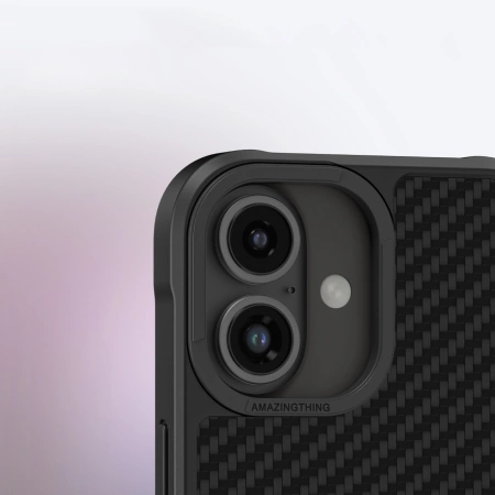 AmazingThing Titan Max Case with 1500D Aramid Fibers for iPhone 16 Plus - Black