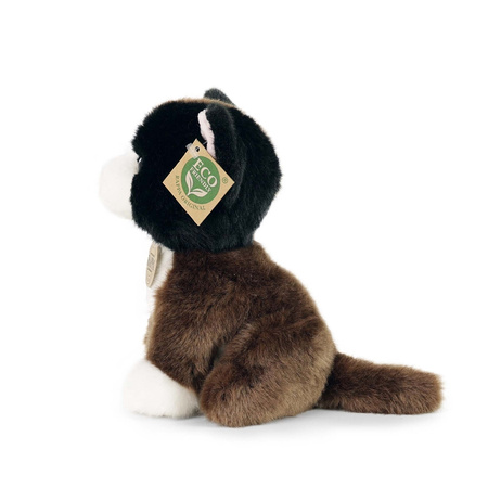Rappa - Pluszowa realistyczna maskotka Kot trójkolorowy siedzący 18 cm Eco-Friendly