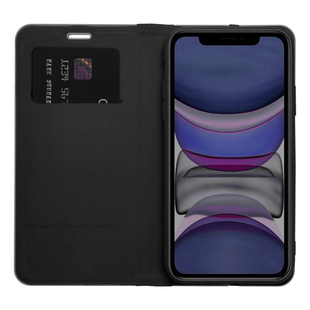 Kabura LUNA Book Carbon do IPHONE 16 Pro czarny