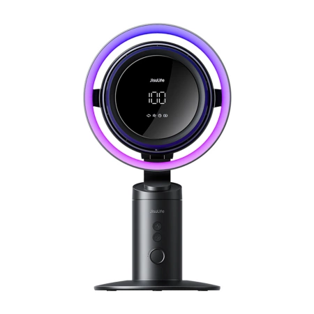 Jisulife Table Fan Pro3 10000mAh Desktop Turbine Fan with Filter - Dark Gray