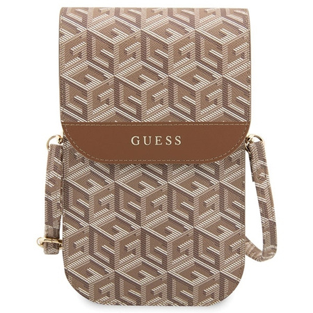 Guess Torebka GUWBHGCFSEW brązowy/brown GCube Stripe