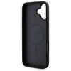 Original Handyhülle IPHONE 16 Guess Hardcase Saffiano Classic Logo MagSafe (GUHMP16SPSAHMCK) schwarz