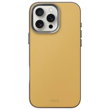 Schutzhülle IPHONE 16 PRO UNIQ Lyden DS Magclick Charging gelbgrau