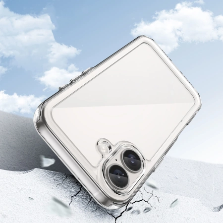 Outer Space Case with Gel Frame for iPhone 16 - Clear