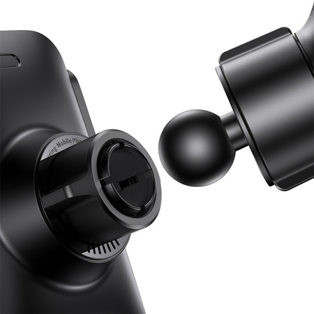Baseus Wisdom Induktionsladegerät Autotelefonhalter für Haftnotizen schwarz (CGZX000001)