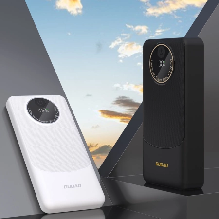 Powerbank Dudao K12 10000mAh PD22.5W USB-A, USB-C - weiß