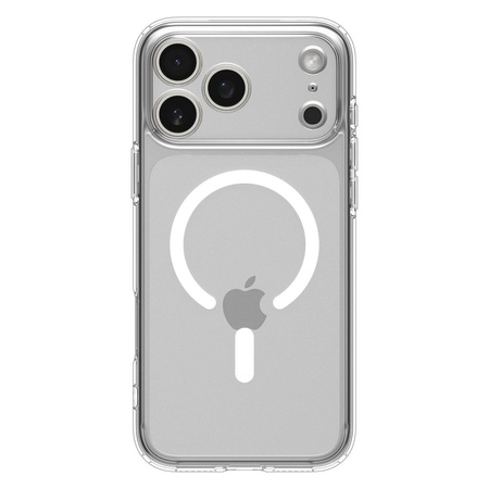 SPIGEN futerał ULTRA HYBRID MAG kompatybilny z MagSafe do IPHONE 17 Pro Max clear white
