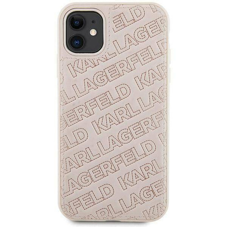 Oryginalne Etui KARL LAGERFELD Hardcase KLHCN61PQKPMP do iPhone 11 (Quilted K Pattern / różowy)