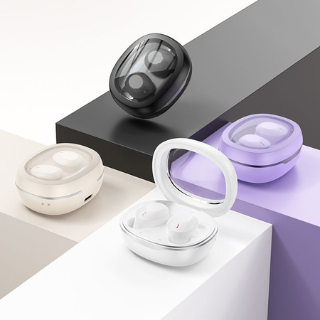 HOCO słuchawki bezprzewodowe / bluetooth stereo TWS Smart true EQ3 fioletowe