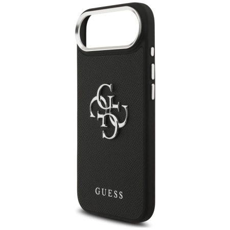 Guess Grained Big 4G Classic Logo Hülle für iPhone 17 Air - Schwarz