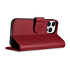 iCarer Wallet Case 2in1 iPhone 14 Pro Max Leder Flip Cover Anti-RFID rot (WMI14220728-RD)