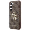 Oryginalne Etui GUESS Hardcase GUHCS24S4GMGBR do Samsung S24 (Leather 4G Metal Logo / brązowy)