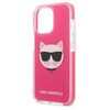 Original Case IPHONE 13 PRO Karl Lagerfeld Hardcase Choupette Head (KLHCP13LTPECPI) pink