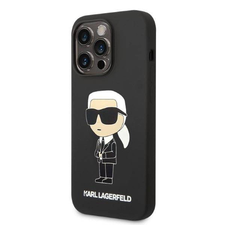Karl Lagerfeld Silicone NFT Ikonik - Etui iPhone 14 Pro (czarny)