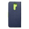 Kabura Fancy Book do  XIAOMI Redmi 9 granatowy / limonka