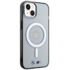 BMW BMHMP14SHCRS iPhone 14 6.1&quot; case transparent hardcase Silver Ring MagSafe