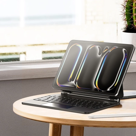 Dux Ducis Keyboard (MK Series) Hülle mit Bluetooth-Tastatur für iPad Pro 11" 2024 – Schwarz