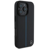 Mercedes nakładka do iPhone 16 Pro 6,3&quot; MEHMP16L23RURBK Hardcase MB Blue Line Leather MagSafe czarna